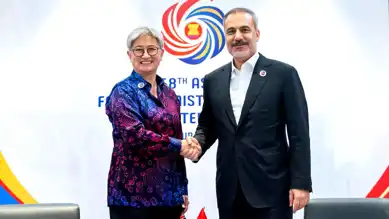 Fidan, Avustralyalı Mevkidaşıyla Kuala Lumpur'da Buluştu